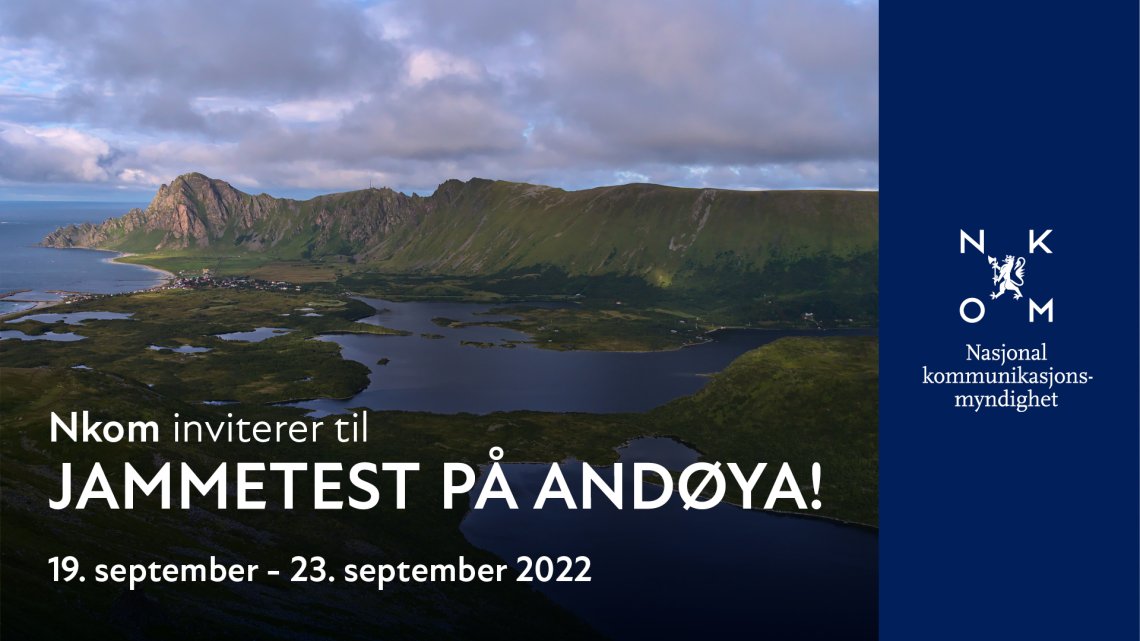 plakat for Jammetest på Andøya med bilde fra Andøya