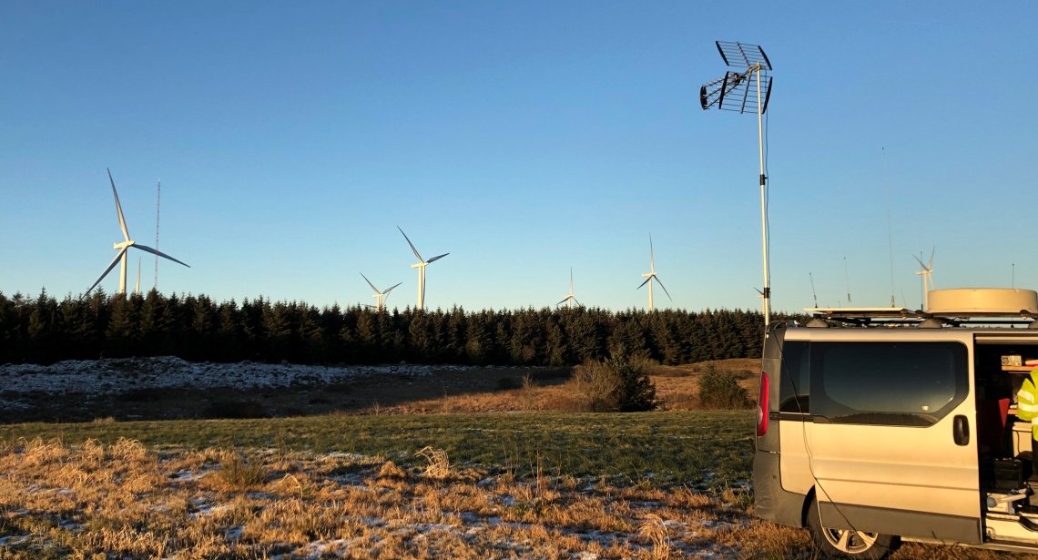 måling av interferens ved vindkraftanlegg