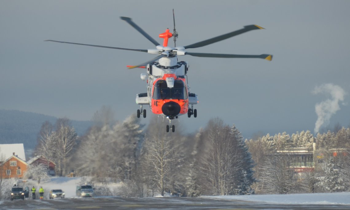 Høydemåler i redningshelikoptertjenestens AW 101 SAR Queen ble testet av Nkom for påvirkning av 5G.